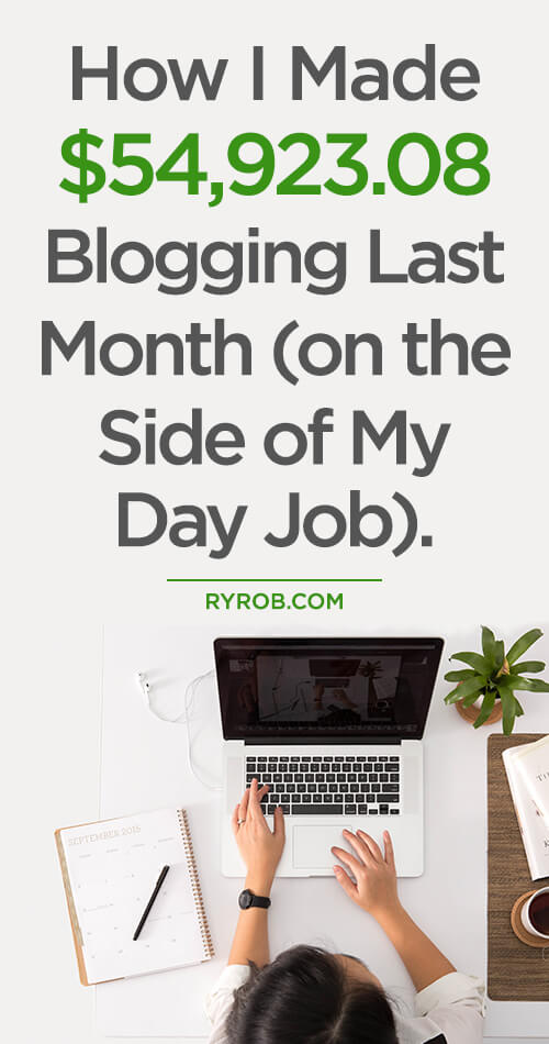 Blog Side Income Report $54,923 Blogging on the Side of my day job Ryan Robinson ryrob June 2019 Income Report