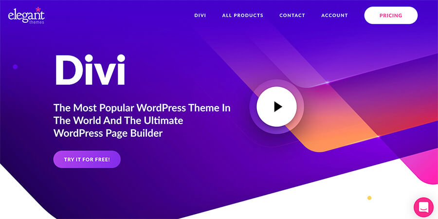 Divi by Elegant Themes as Best WordPress Themes Contentor for Bloggers