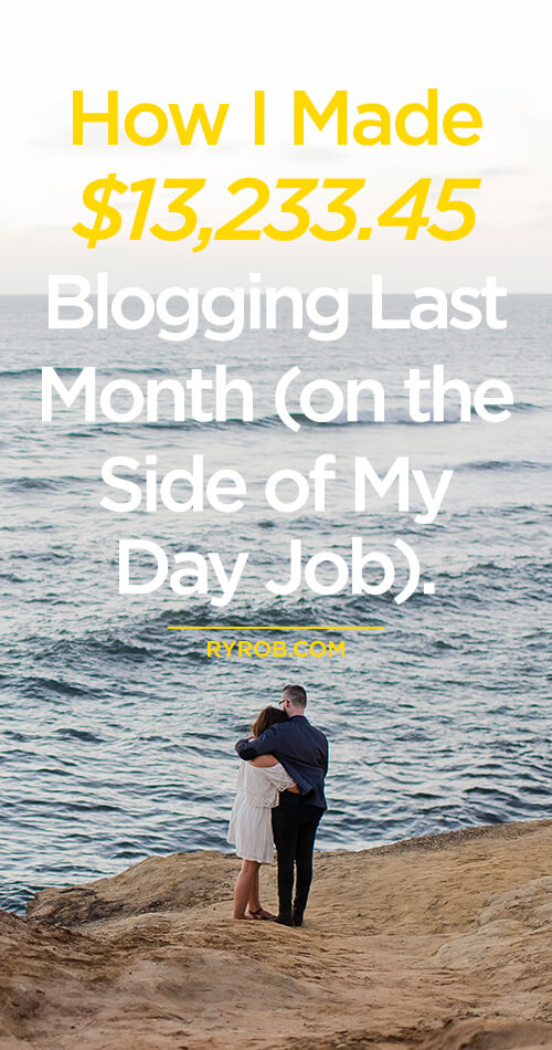 How I Made 13,322 Blogging on the Side of my day job Ryan Robinson ryrob November 2018 Income Report