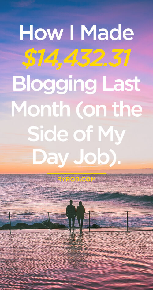 How I Made $14,432 Blogging on the Side of my day job Ryan Robinson ryrob October 2018 Income Report