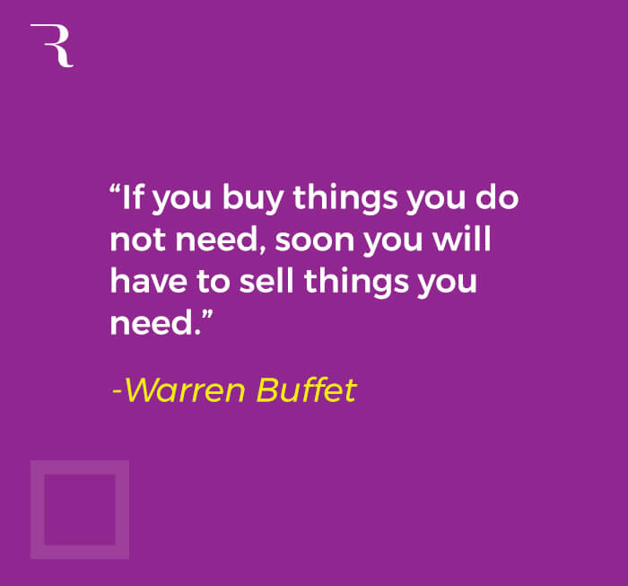 How to Fund a Side Hustle Idea - Warren Buffet quote