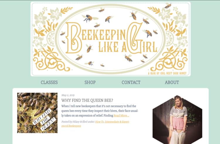 How to Name Your Blog Example Beekeeping Like a Girl