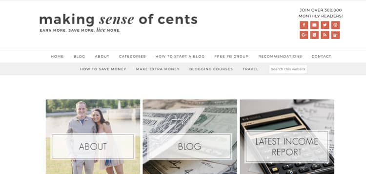 How to Name Your Blog Example Making Sense of Cents