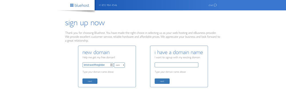 Create an Account and Getting Your Domain Name with Bluehost to Host Your Blog