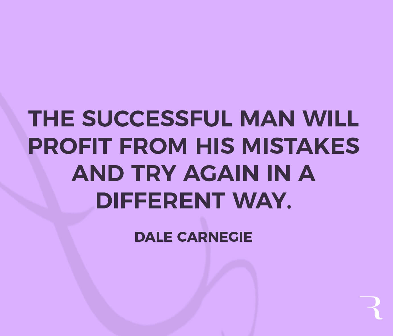 Motivational Quotes: "The successful man will profit from his mistakes and try again in a different way." 112 Motivational Quotes to Be a Better Entrepreneur
