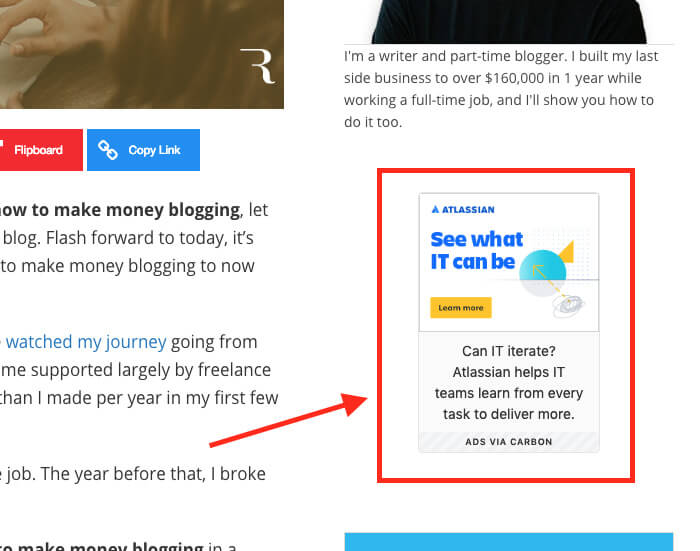 Make Money Blogging Advertisements