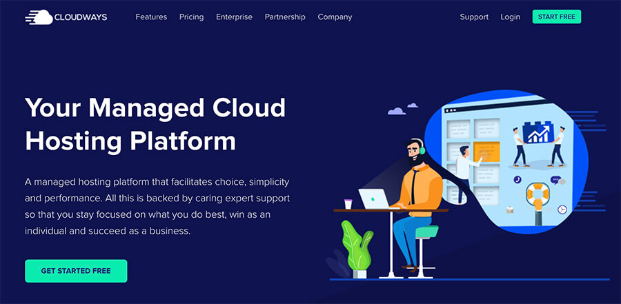 Monthly Hosting Plans Cloudways Homepage