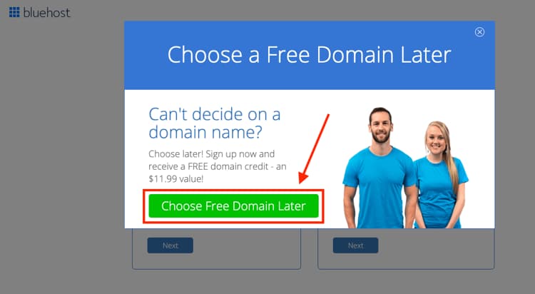 Pick Your Website Hosting Plan and Domain Name Choose Later