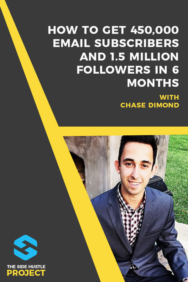 In this episode, we talk to Chase Dimond, Head of Growth at The Discoverer, a community of more than 1.8 Million travelers about how they grew to more than 450,000 email subscribers and 1.5 million social followers in just 6 months (as a side project). We dig into Chase's various other side projects over the years, how he sold his last company and started The Discoverer.
