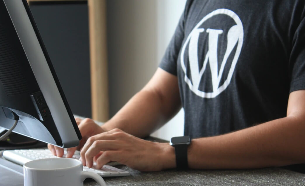 WordPress Blogger Typing (Photo)