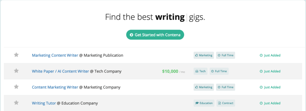 Best Freelance Jobs Websites Writing Jobs on Contena