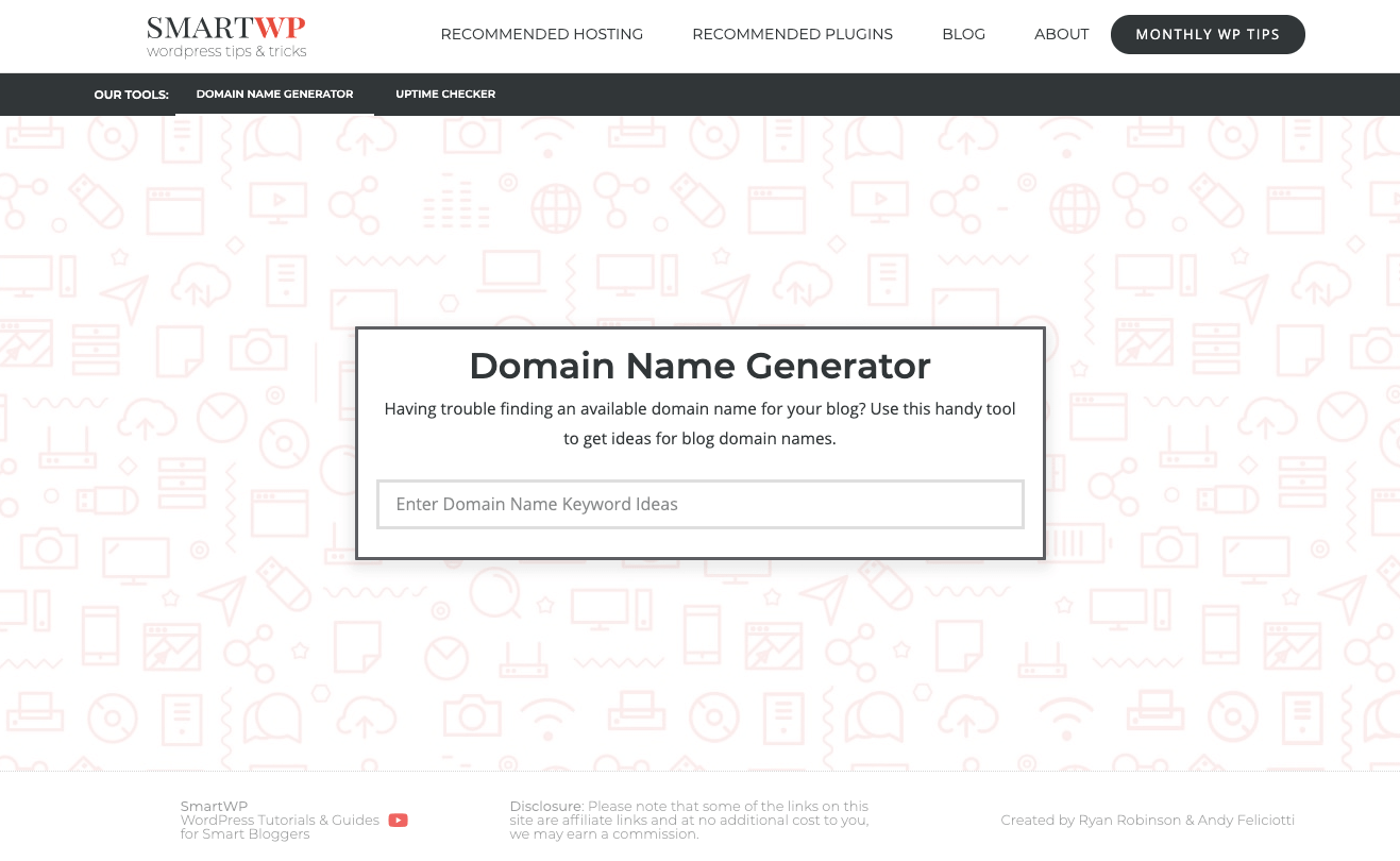 Domain Name Generators by SmartWP Find Smart Domain name Ideas