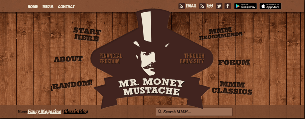 Fun Personal Finance Blog Mr Money Mustache Niche Blog Example