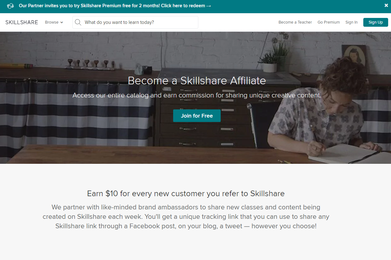 Skillshare's Affiliate Program for Online Education Bloggers