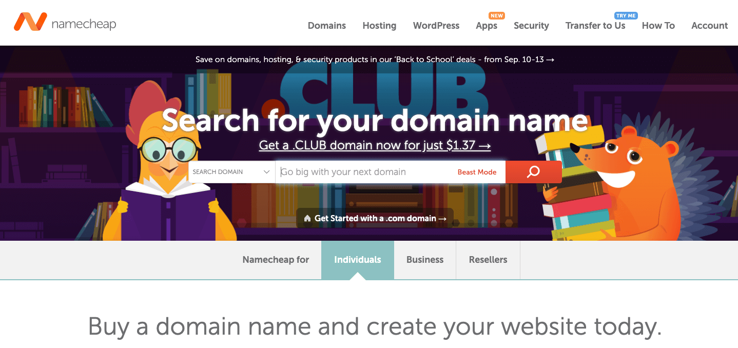 Namecheap Monthly Web Hosting Plans (Billed Month-to-Month)