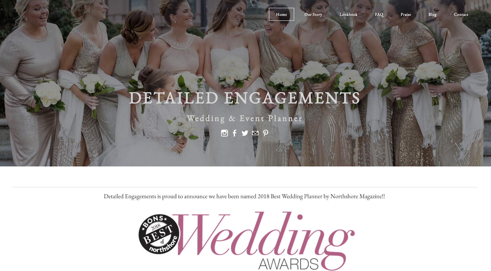 Example of a Wedding Website Built with Free Blogging Platform Weebly