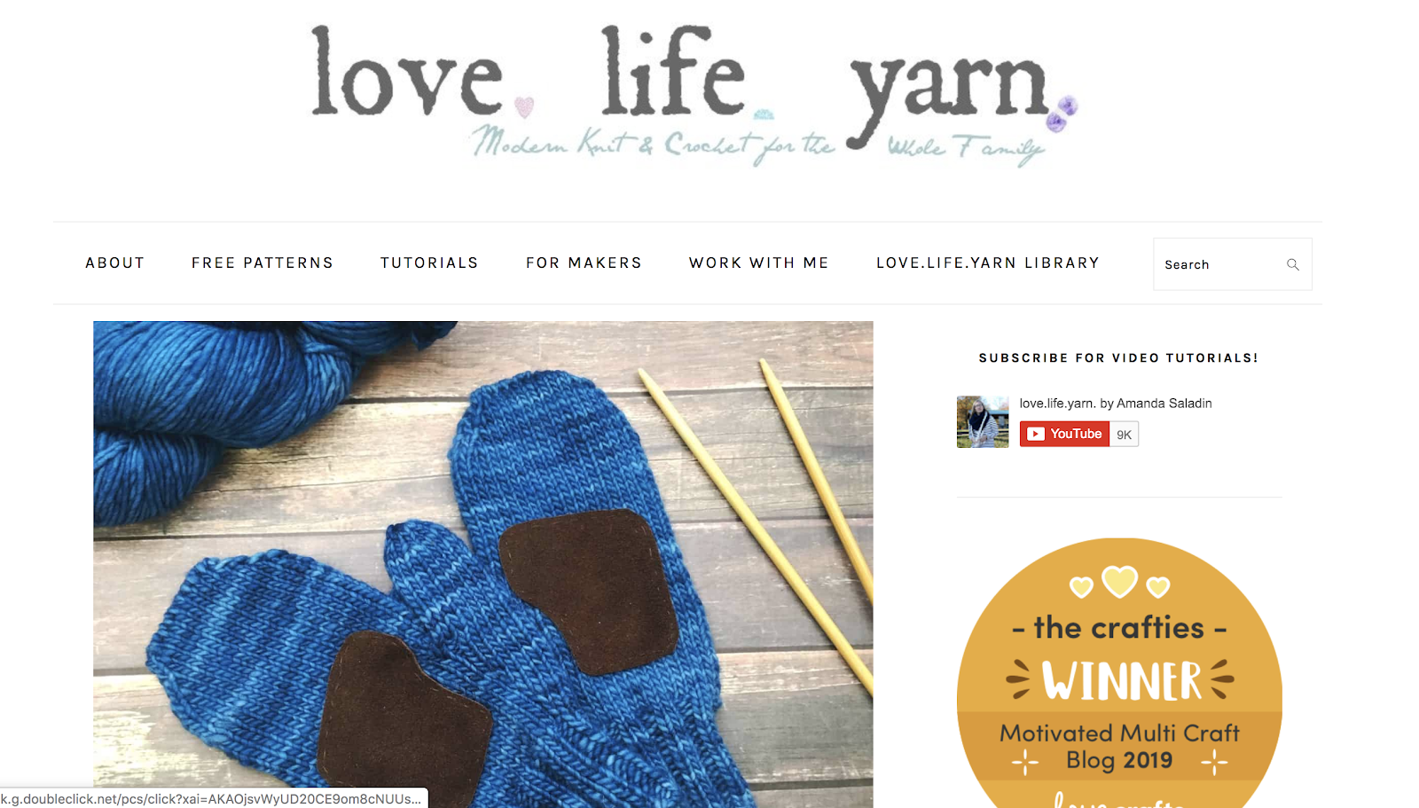 Love Life Yarn Crafting Example of How to Name a Blog and Be Creative