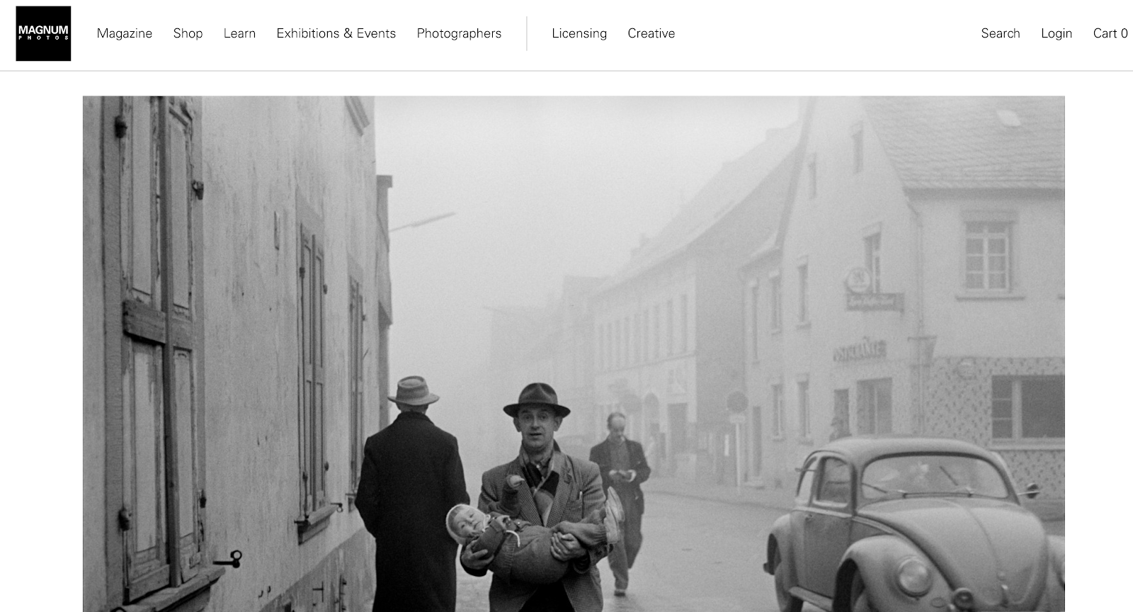 Magnum Photos Homepage Screenshot (Blog Layout Examples)