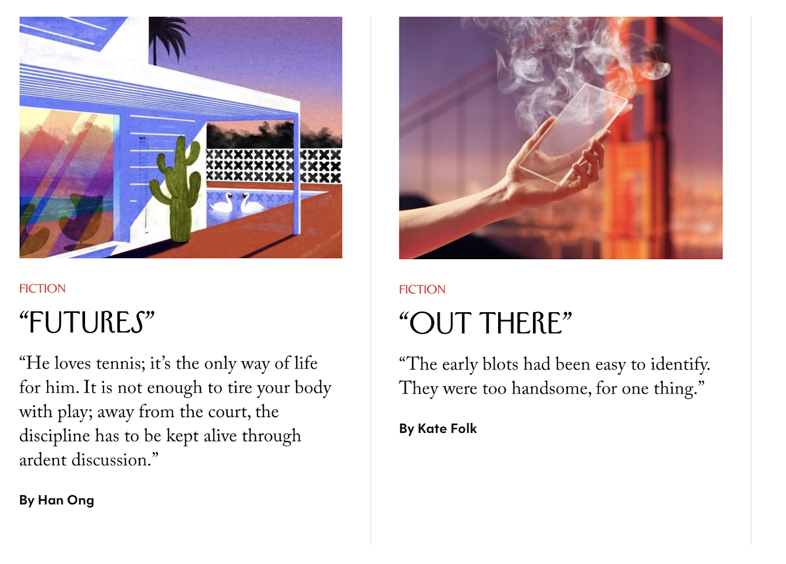 The New Yorker Story Examples and Typography Choices