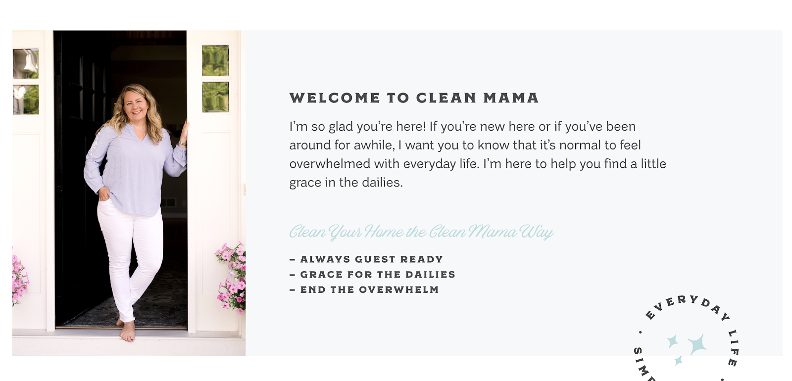 Clean Mama About the Author Screenshot