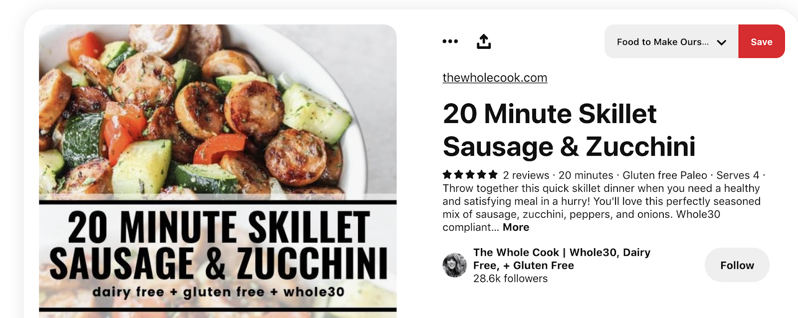 Pinterest Pin Example (Screenshot) of Designs for Your Target Readers