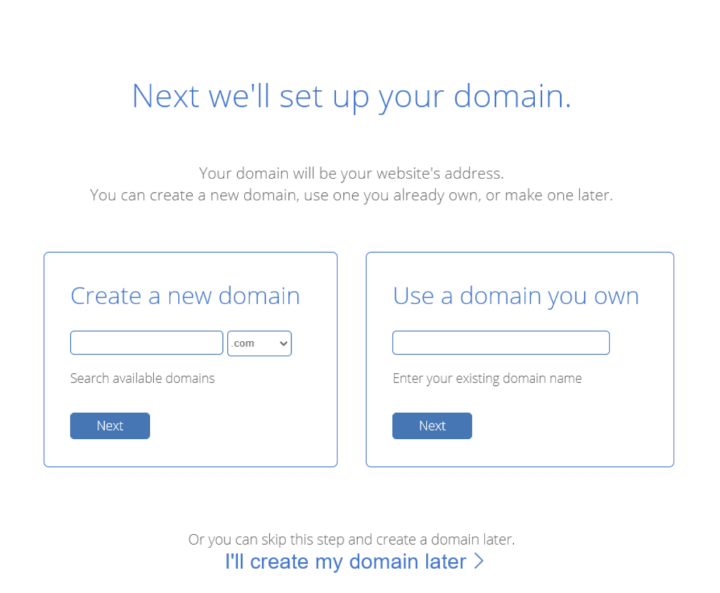 Domain Set Up (Screenshot) in Blogging for Beginners Guide