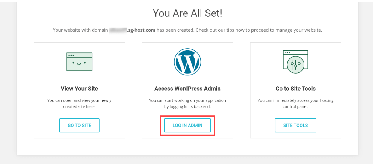 wordpress login as admin