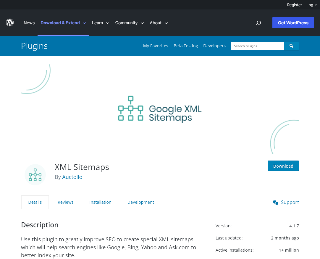 Google XML Sitemaps WordPress Plugin (for SEO)